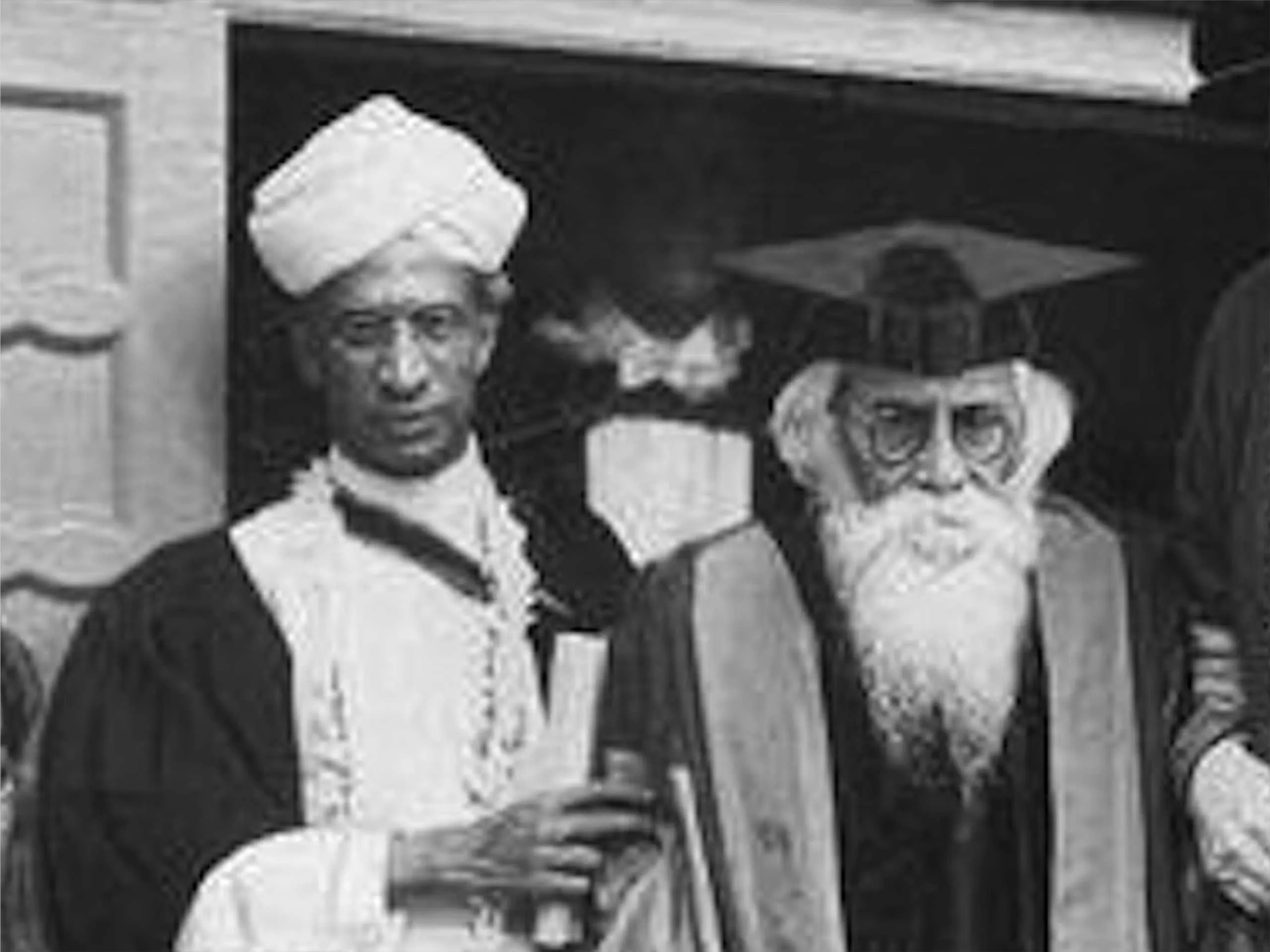 Dr. Radhakrishnan with rabindra nath tagore