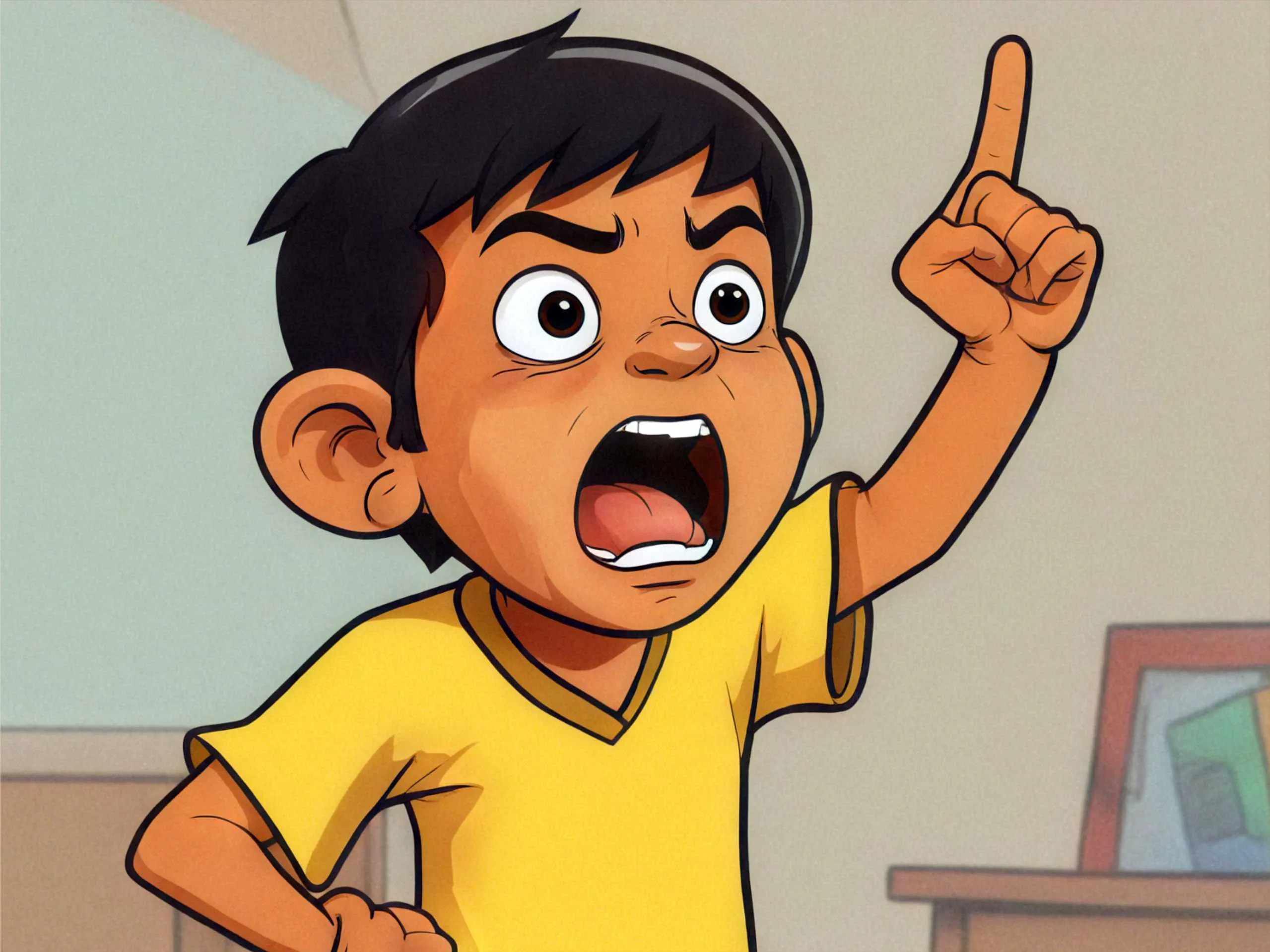 cartoon image of a kid