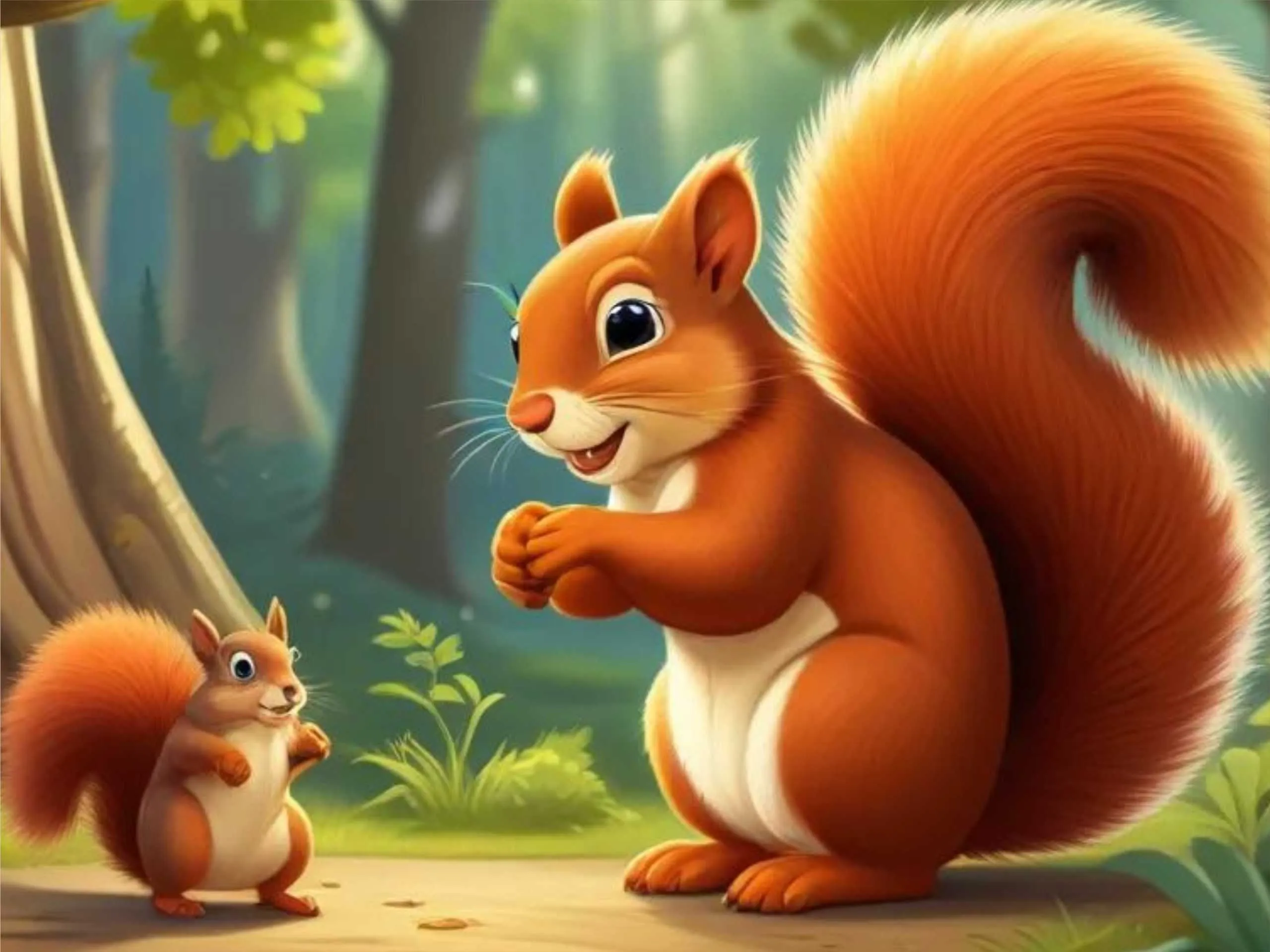 cartoon image of squirrel