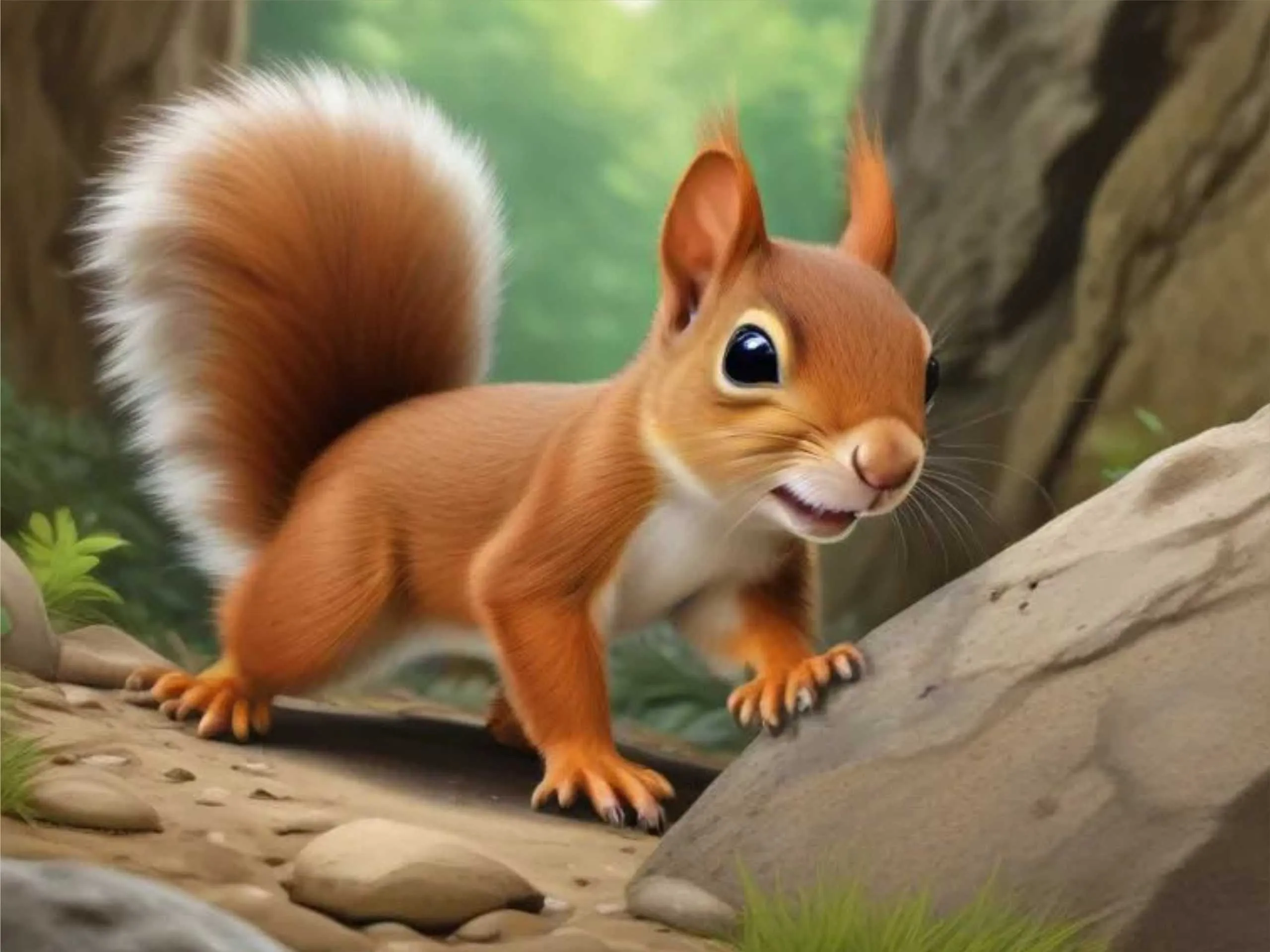 cartoon image of squirrel