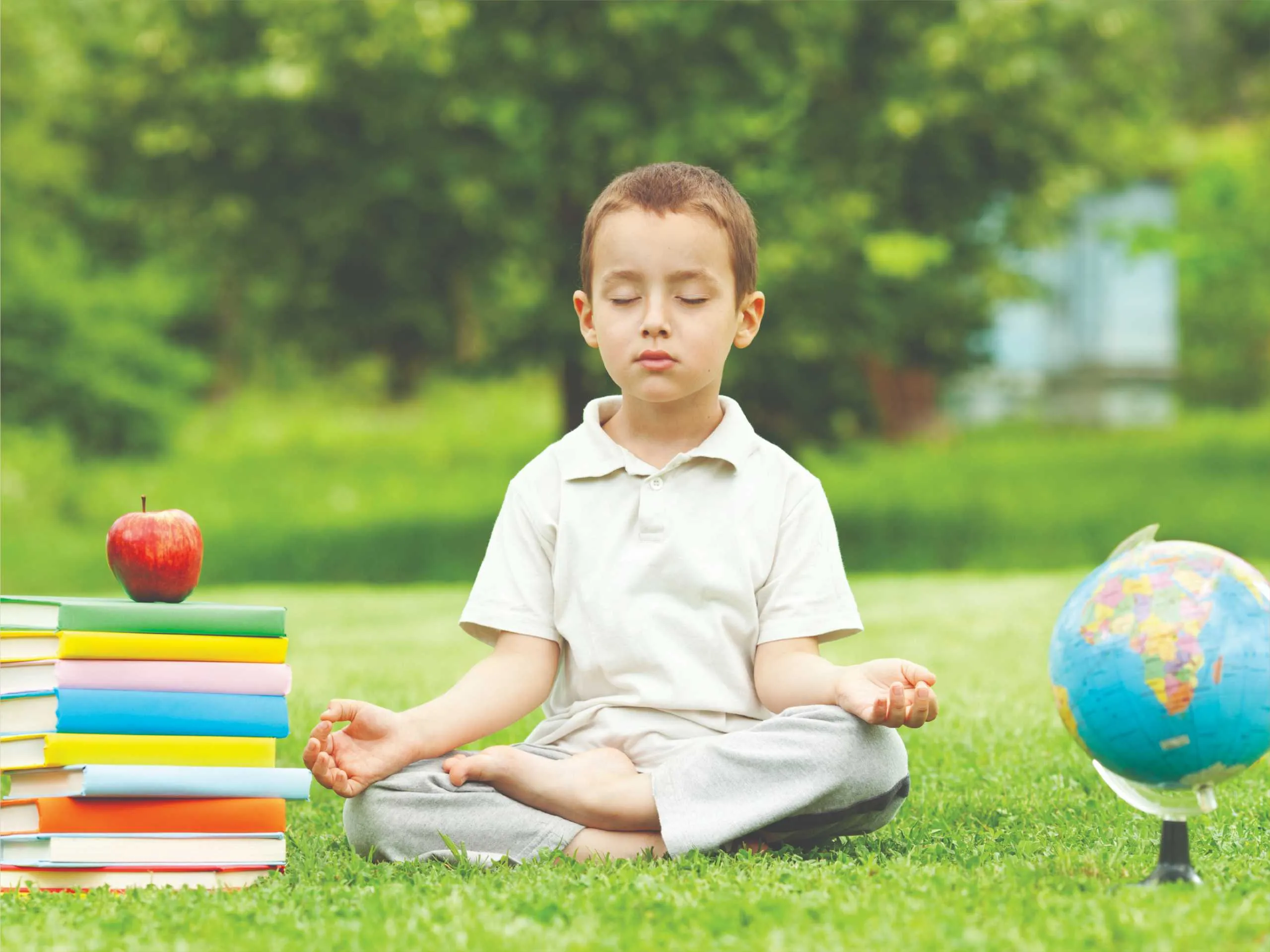 Kid Doing Meditation for concentration