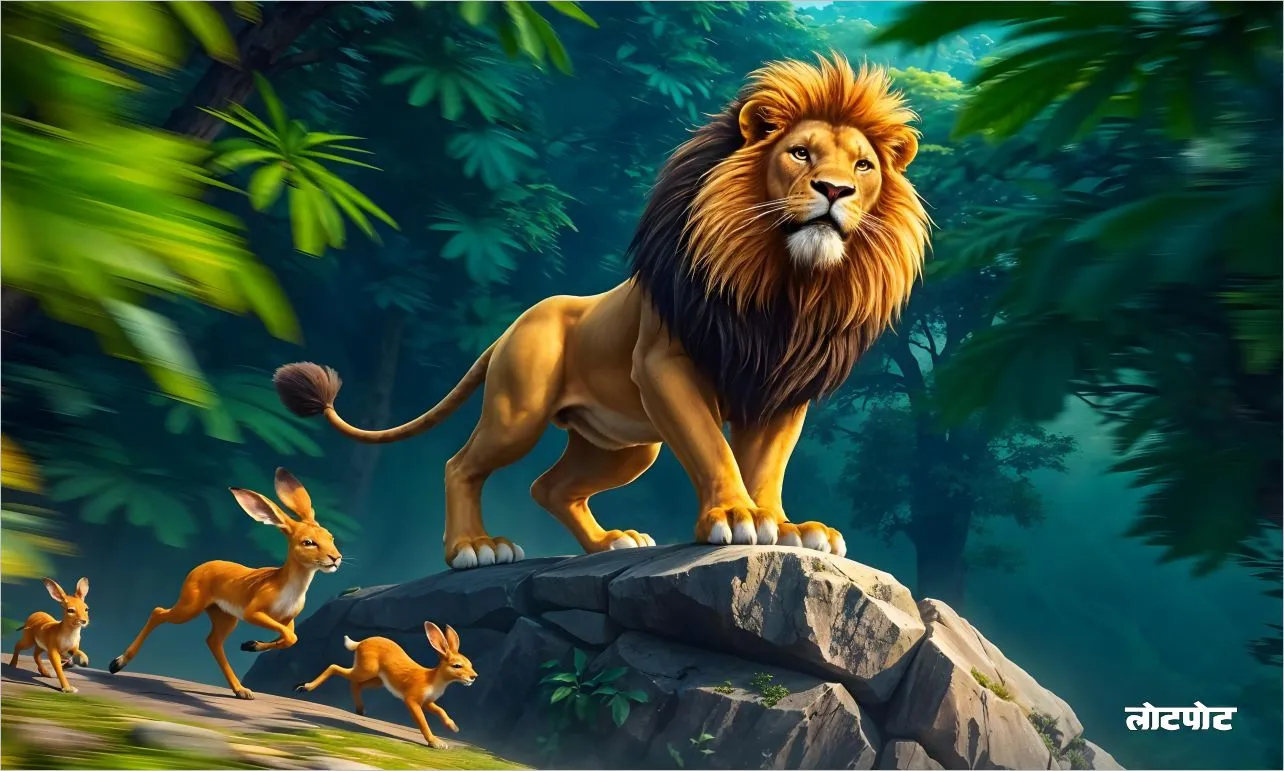 lion the brave king of the jungle bal kavita