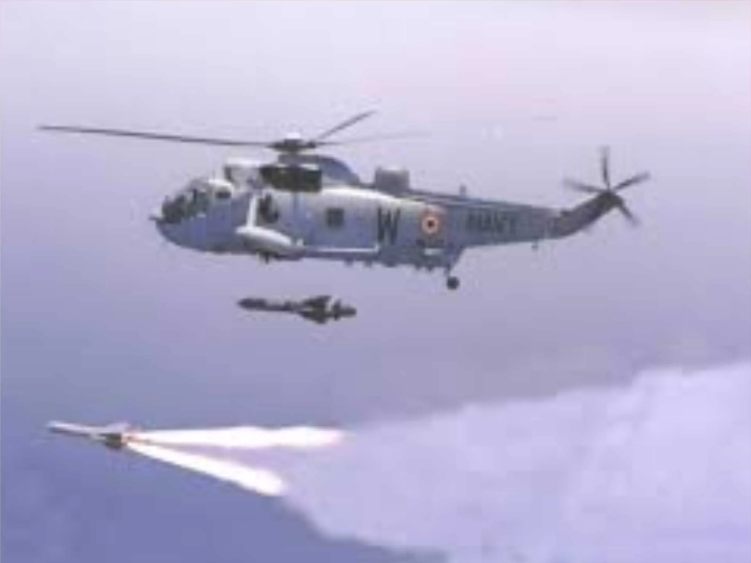 Dhruv Helicopter Firing Helina Anti tank Guided Misslie