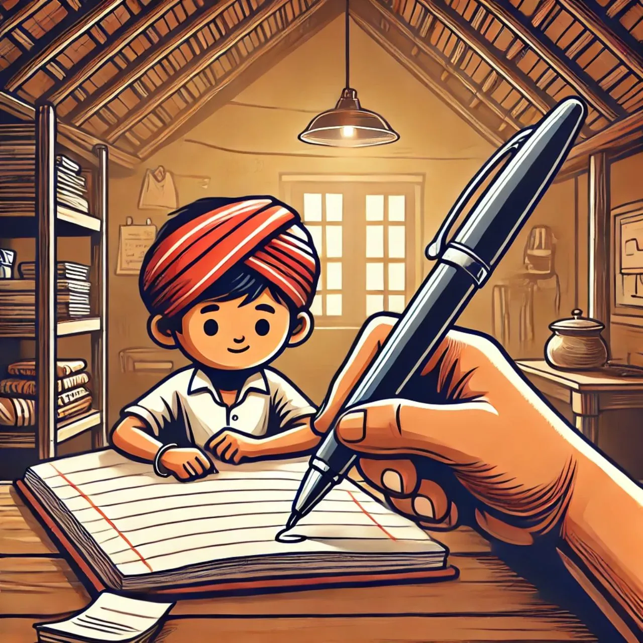 Hindi Poem Story of Ball Pen