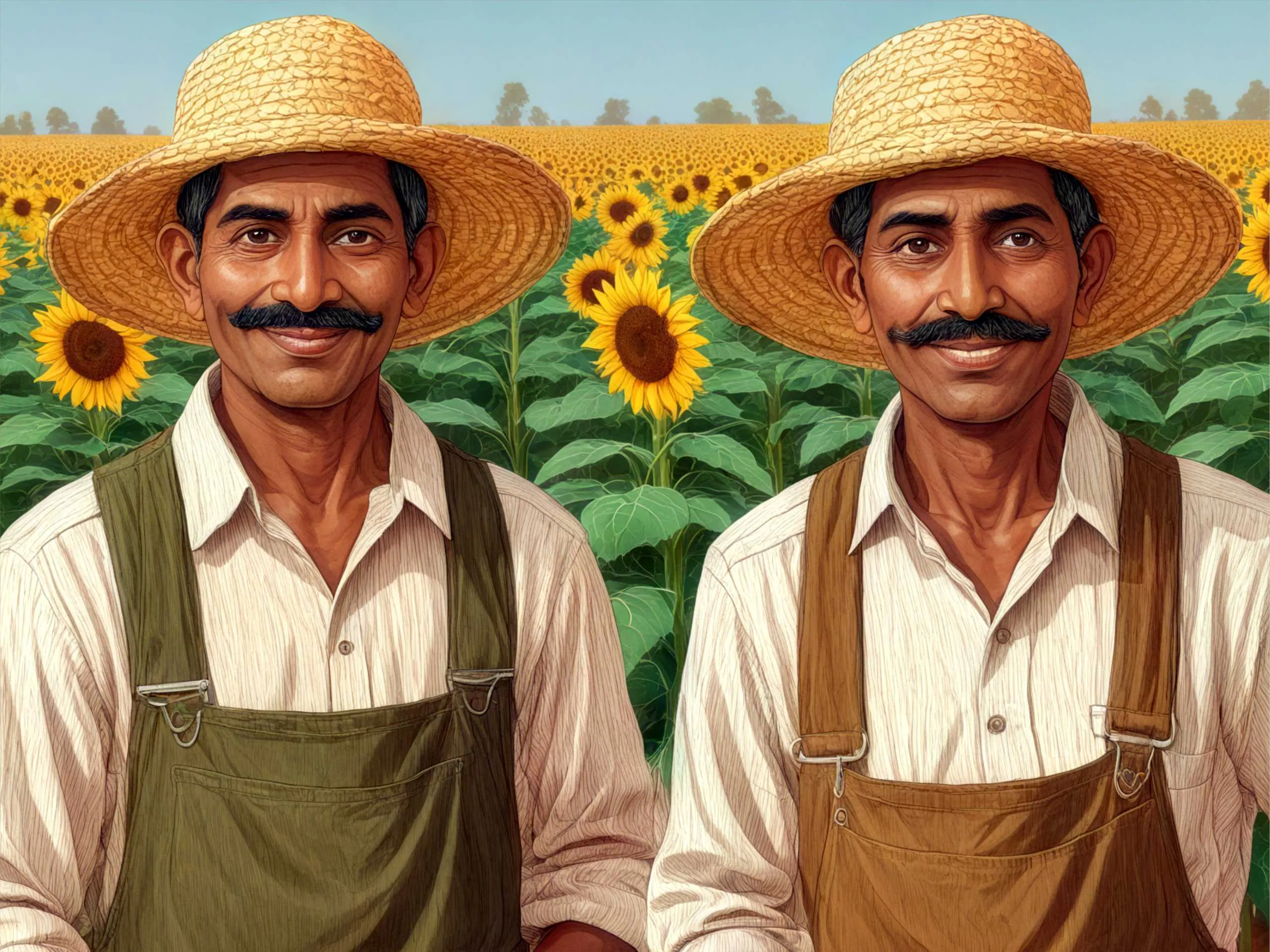 cartoon image of farmers