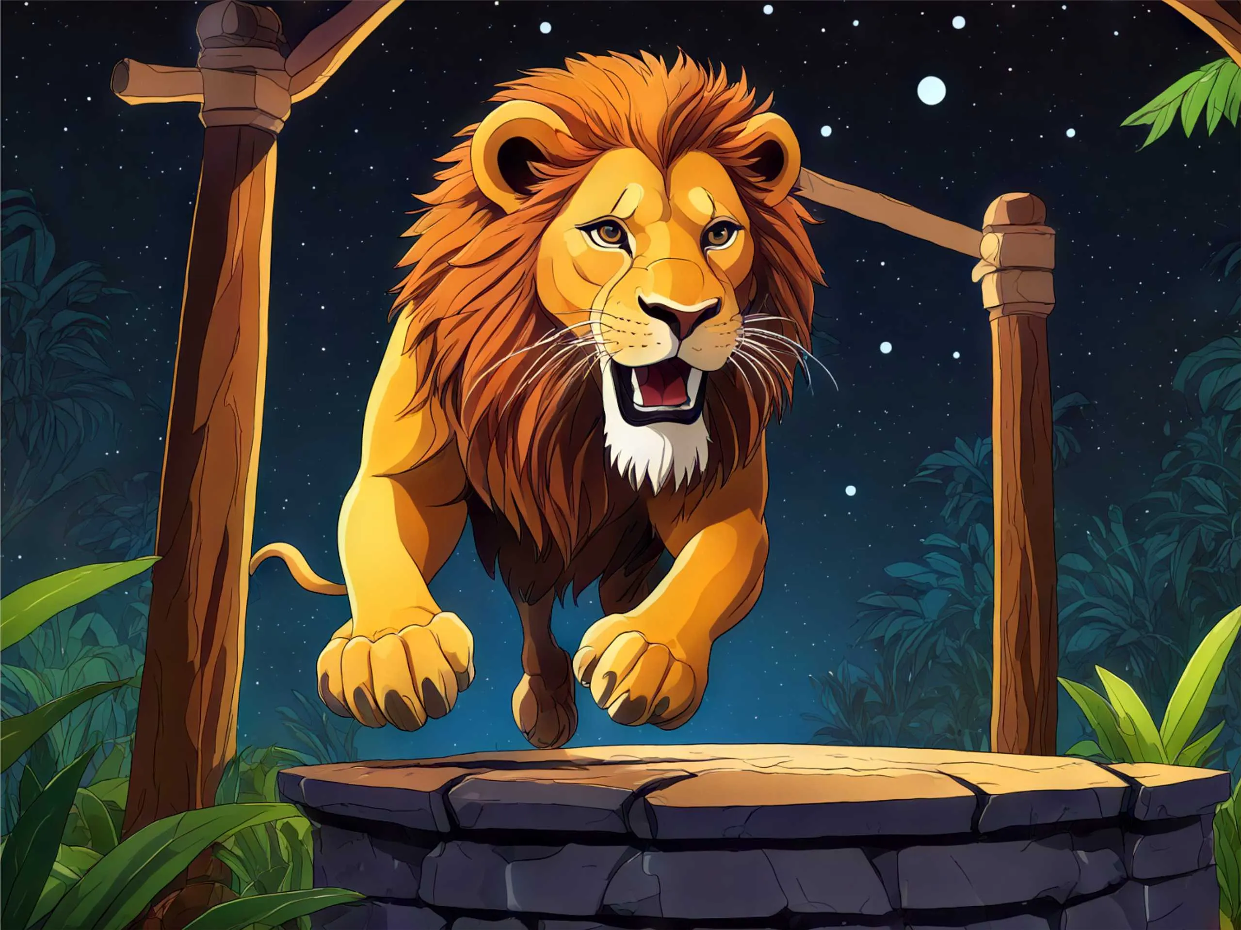 cartoon image of lion