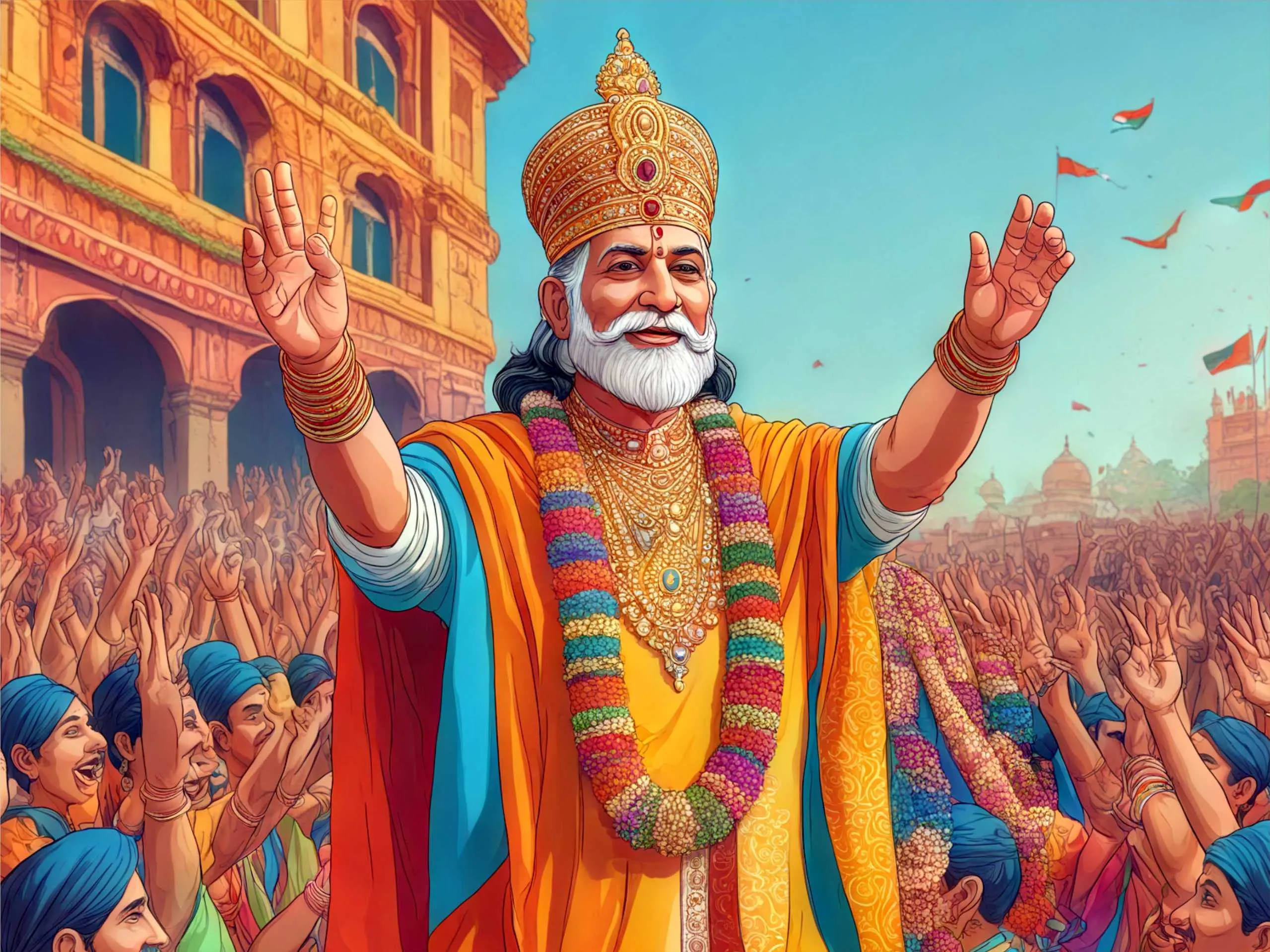 cartoon image of a king