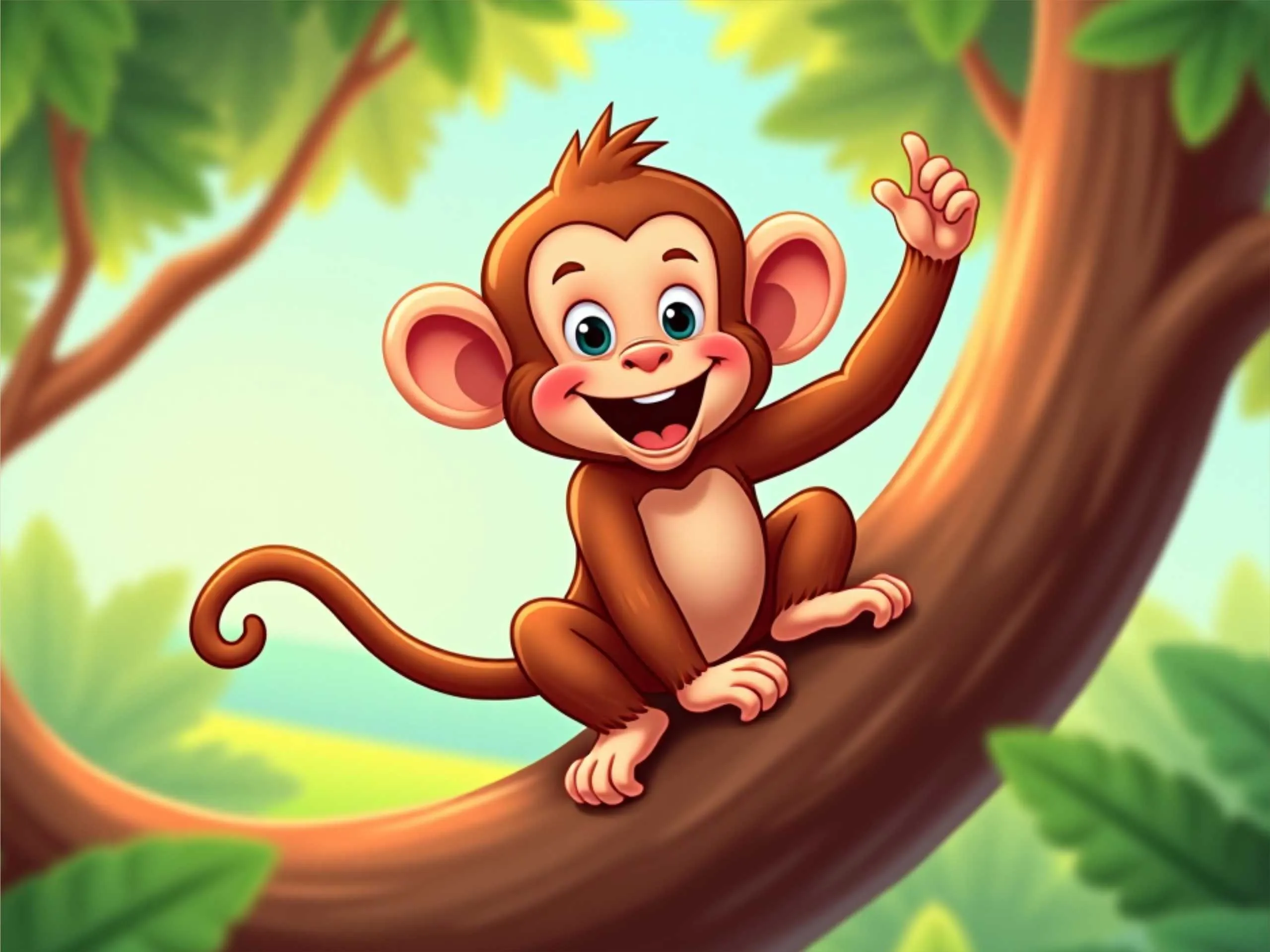 cartoon image of a monkey