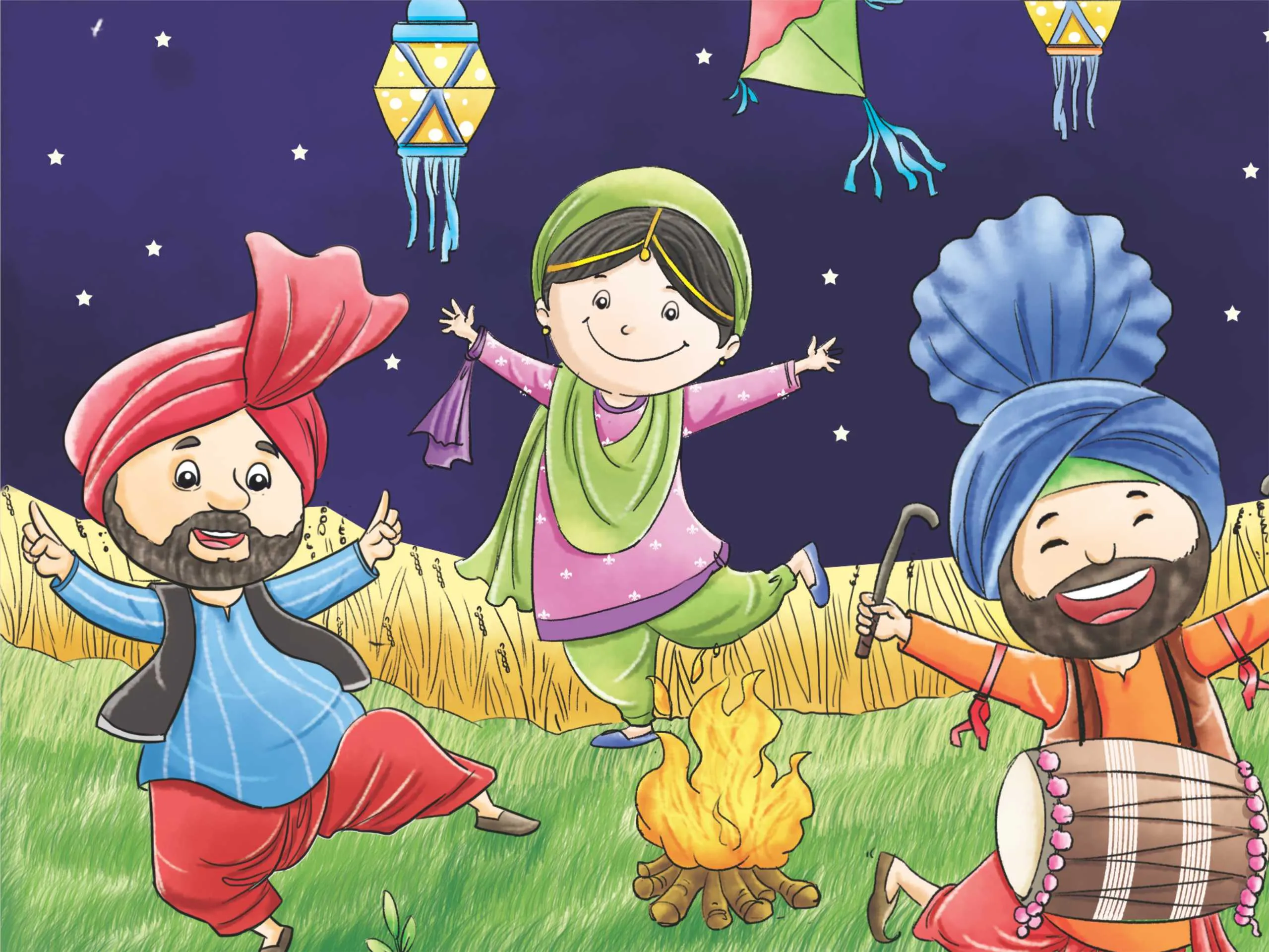 people celebrating baisakhi