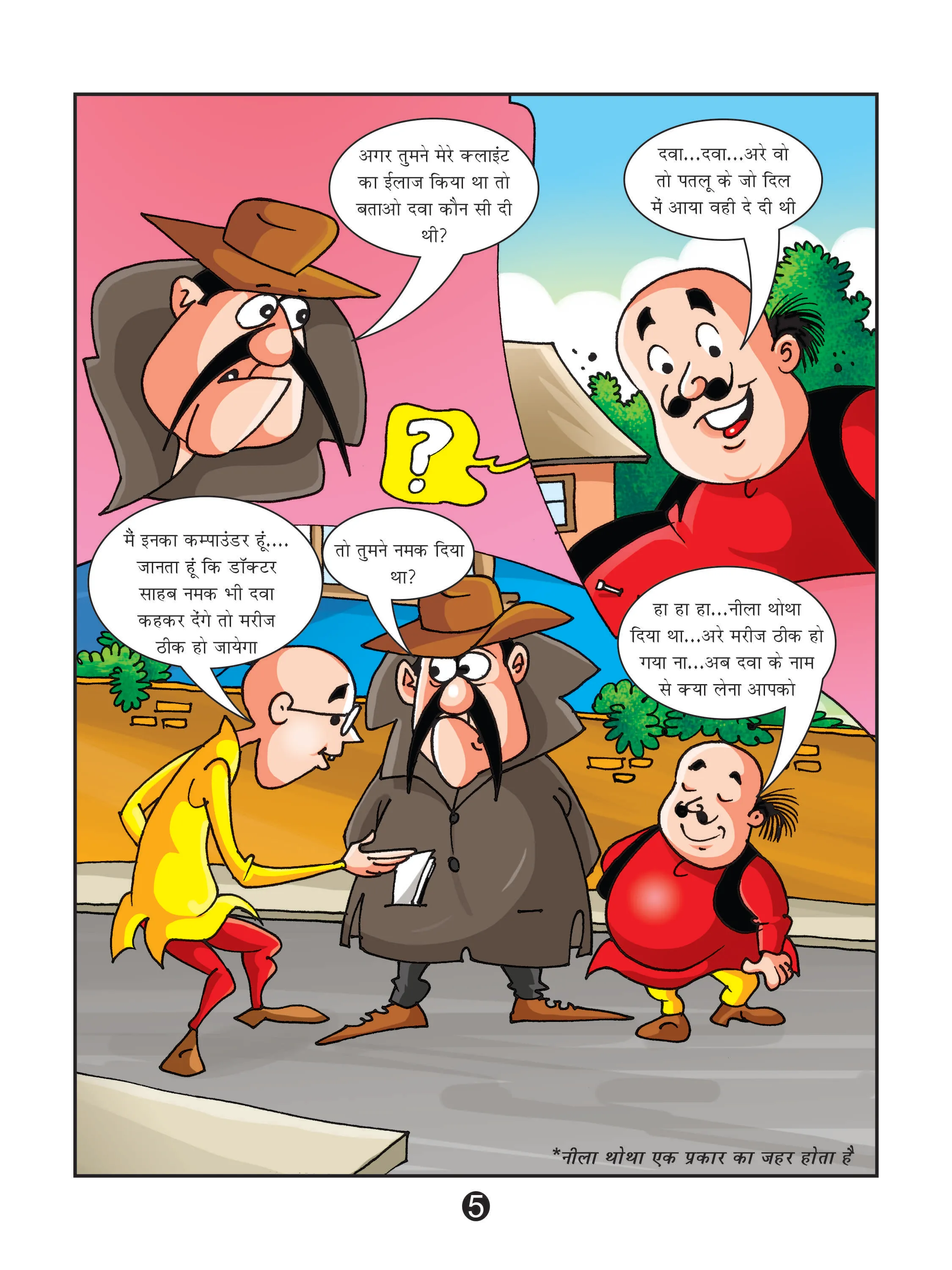 Motu patlu comics page