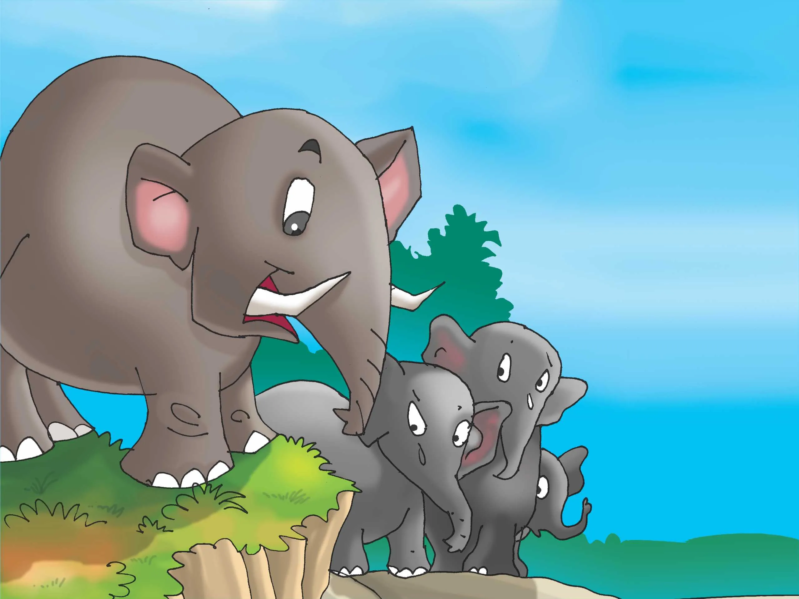 Elephants Cartoon image