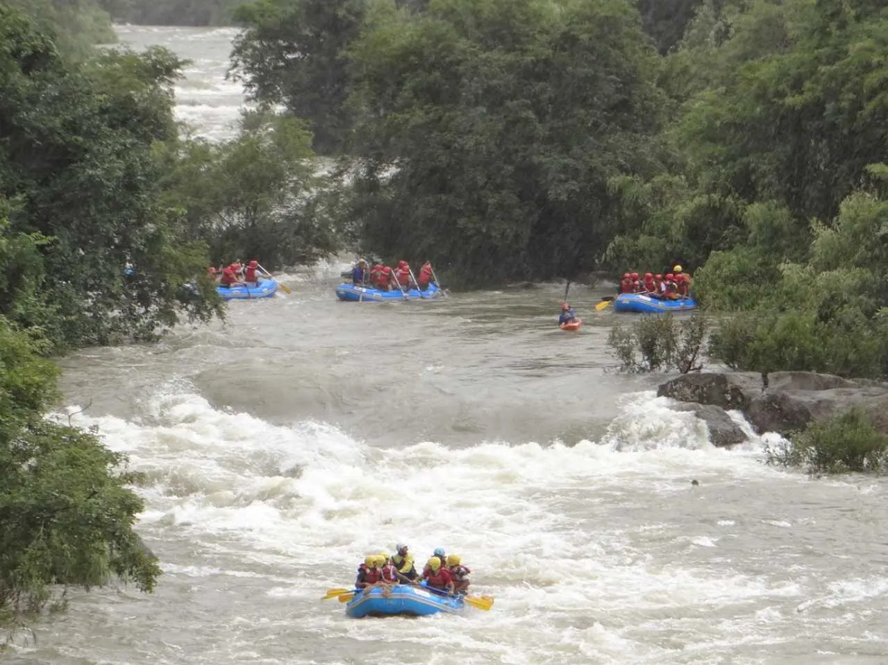 River rafting in barapole river Coorg