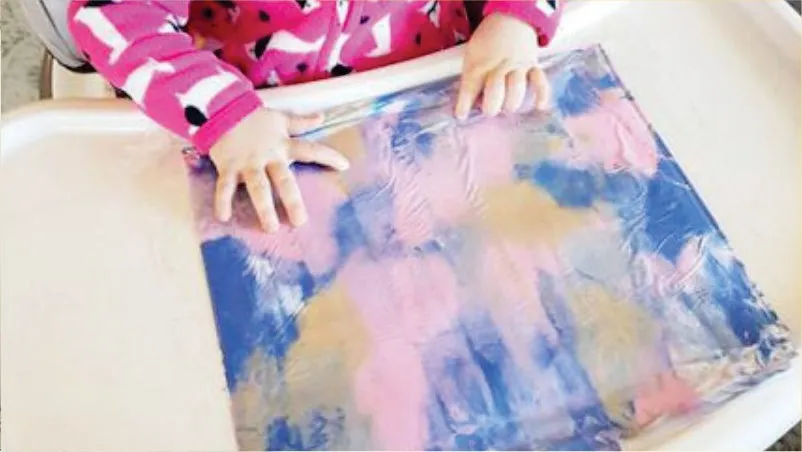 Craft Time painting without disturbances with children