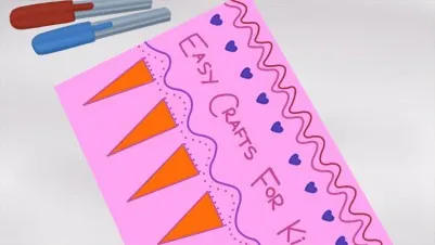 Craft Time Make a paper fan with easy paper art