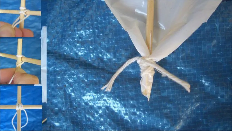 how to make kite with waste things