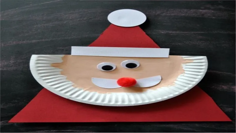 Craft Time Santa Claus Made of Paper Plate