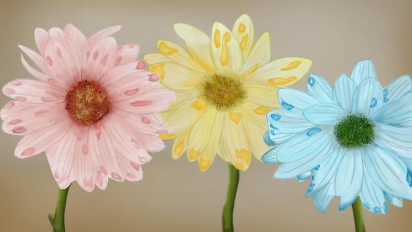 Easy Craft: Experiment with flowers for children
