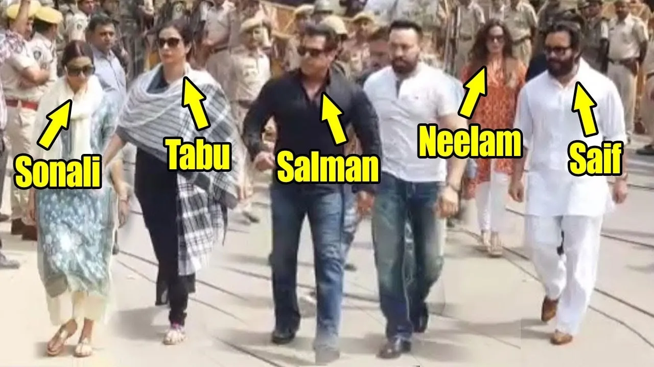 Salman Khan Saif Ali Khan Tabu Neelam Sonali Bendre