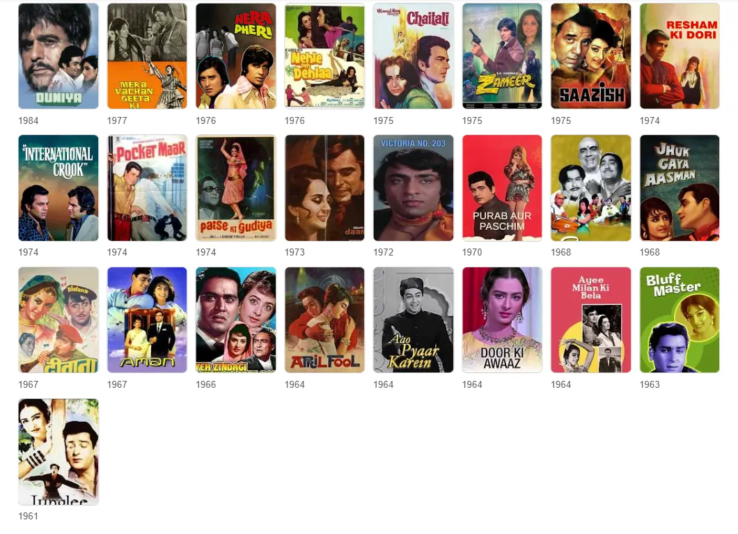saira bano famous films
