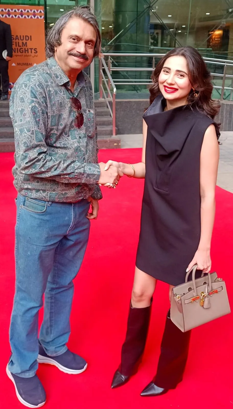 Zara Khan ( daughter of Salma Agha) with Chaitanya Padukone