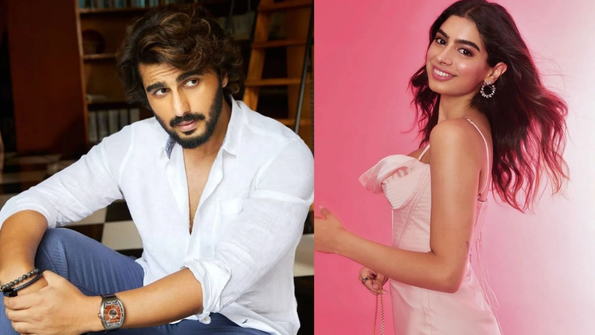 Khushi Kapoor and Arjun Kapoor