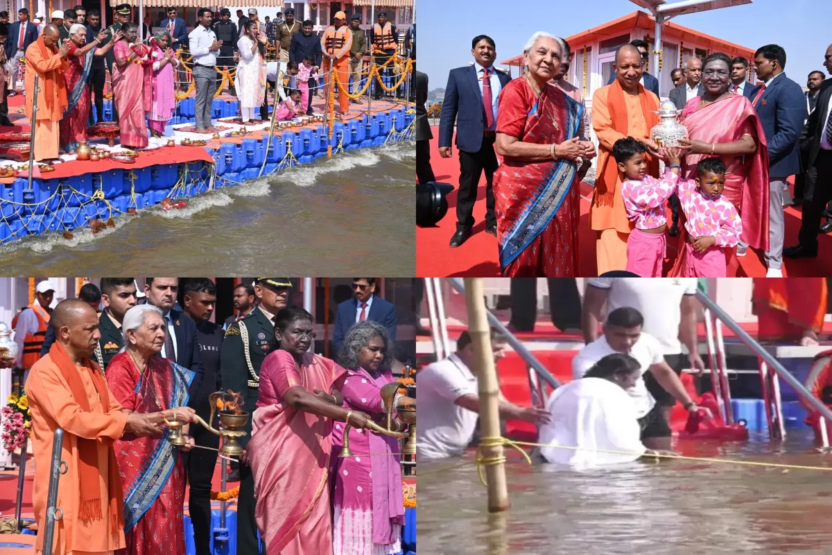 President Draupadi Murmu at prayagraj mahakumbh news