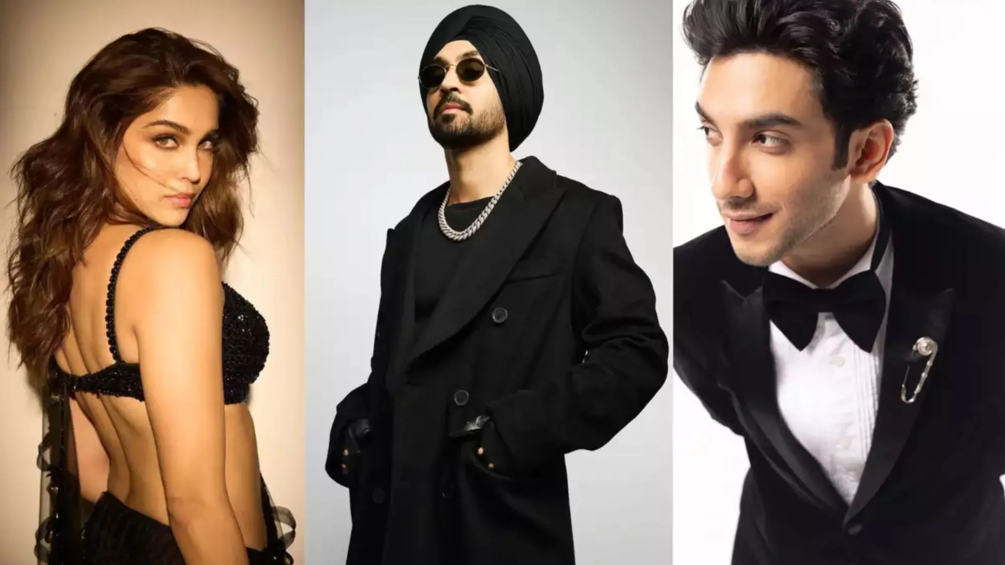 Sharvari Wagh, Diljit Dosanjh and Vedang Raina