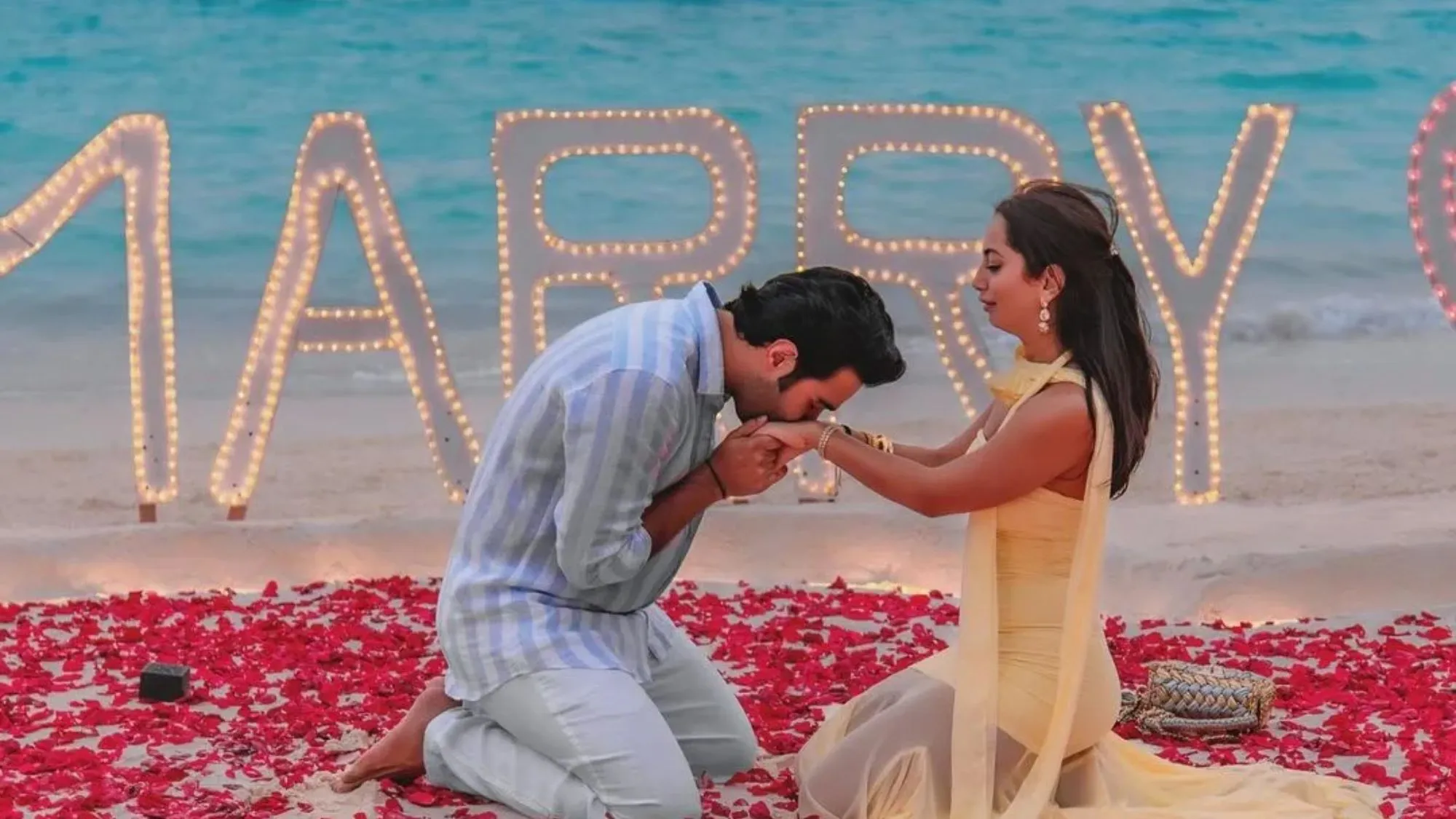 Aadar Jain Propose to  Alekha Advani