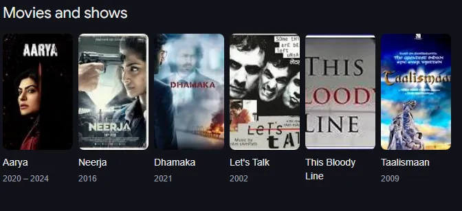 ram madhvani movies and tv shows