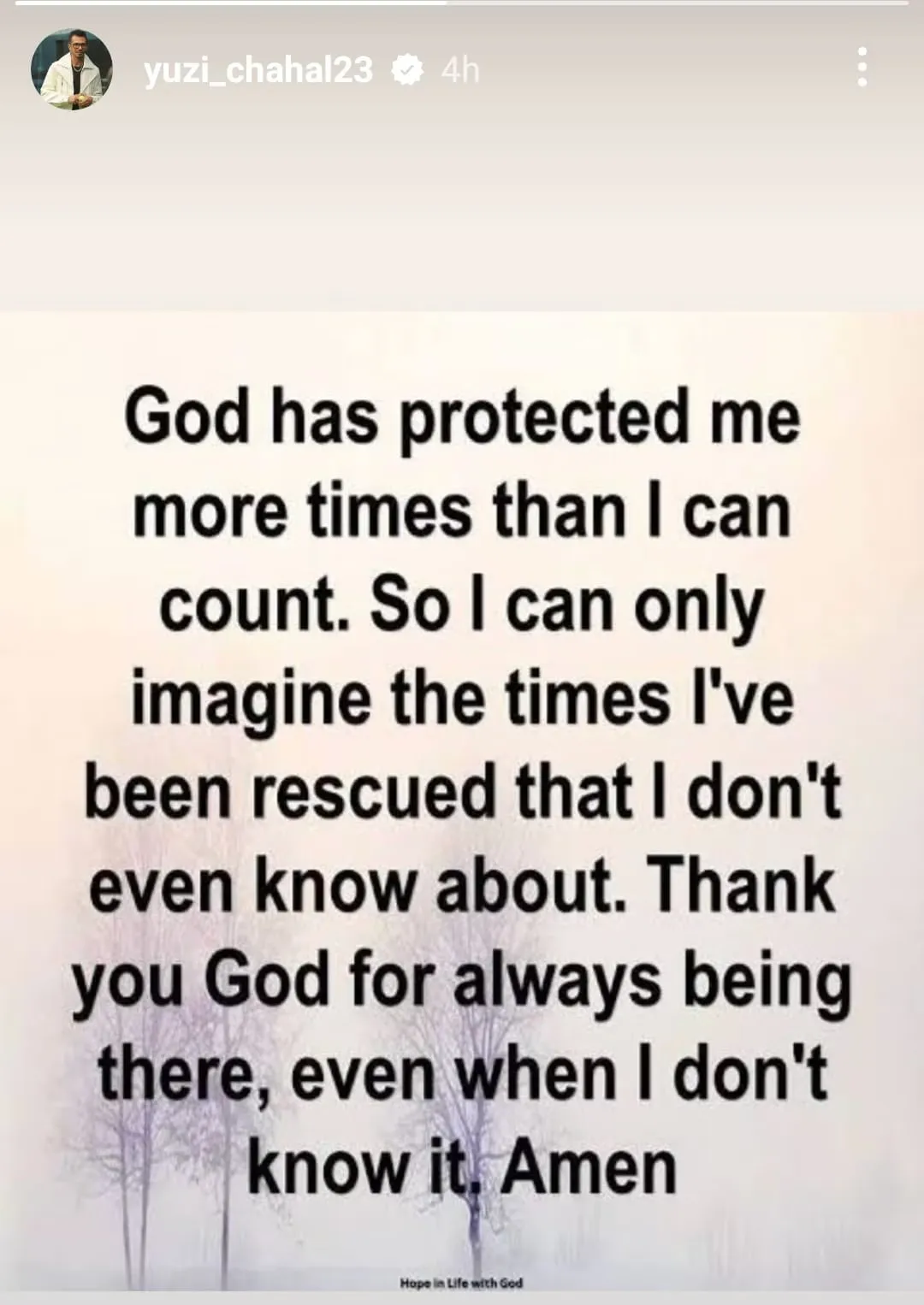 Yuzvendra Chahal Instagram Post