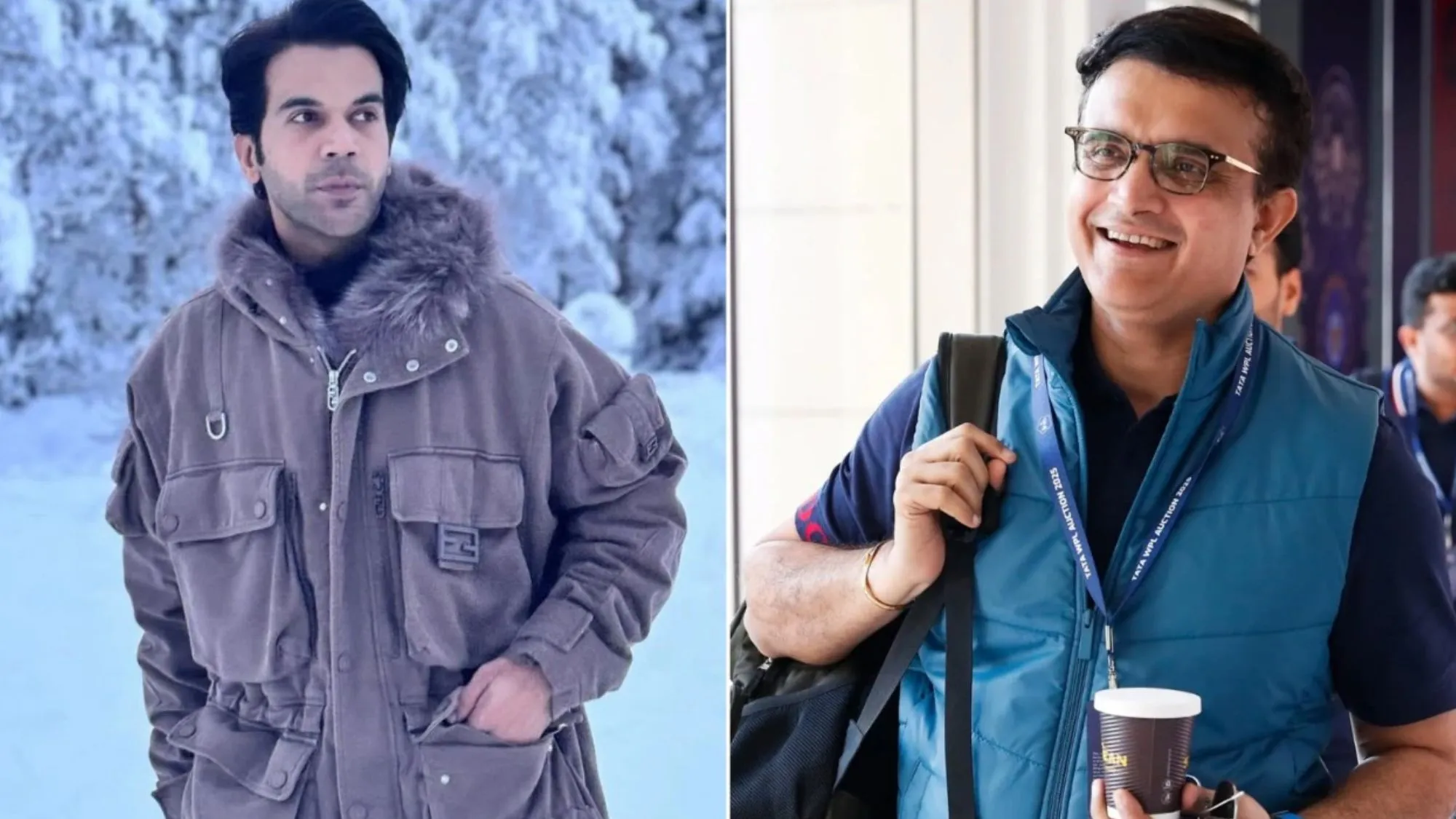 Rajkummar Rao and Sourav Ganguly