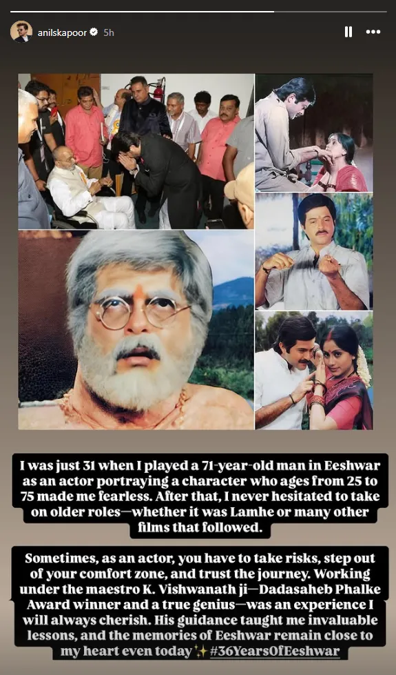 Megastar Anil Kapoor Marks 36 Years of Eeshwar