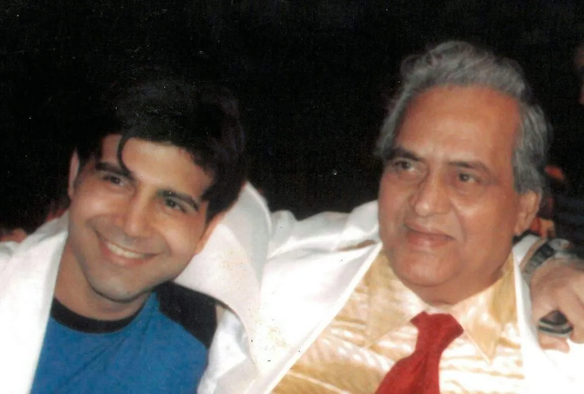Sujoy Mukherjee with his Father Joy Mukherjee