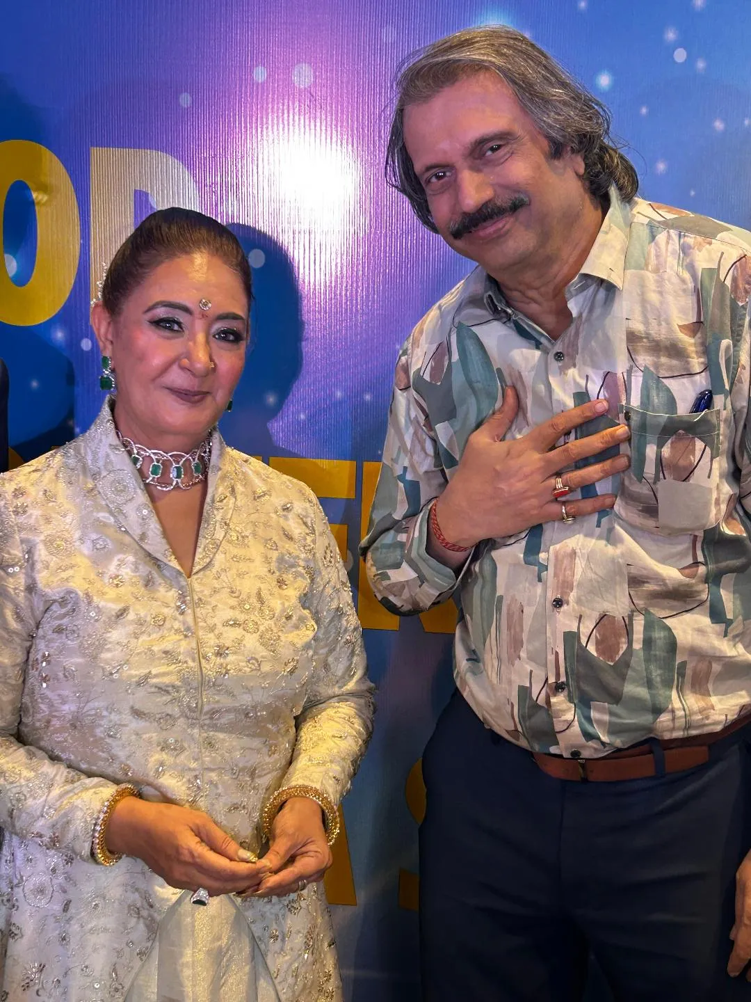 Padma Shri--Jaspinder Narula with sr journalist Chaitanya Padukone