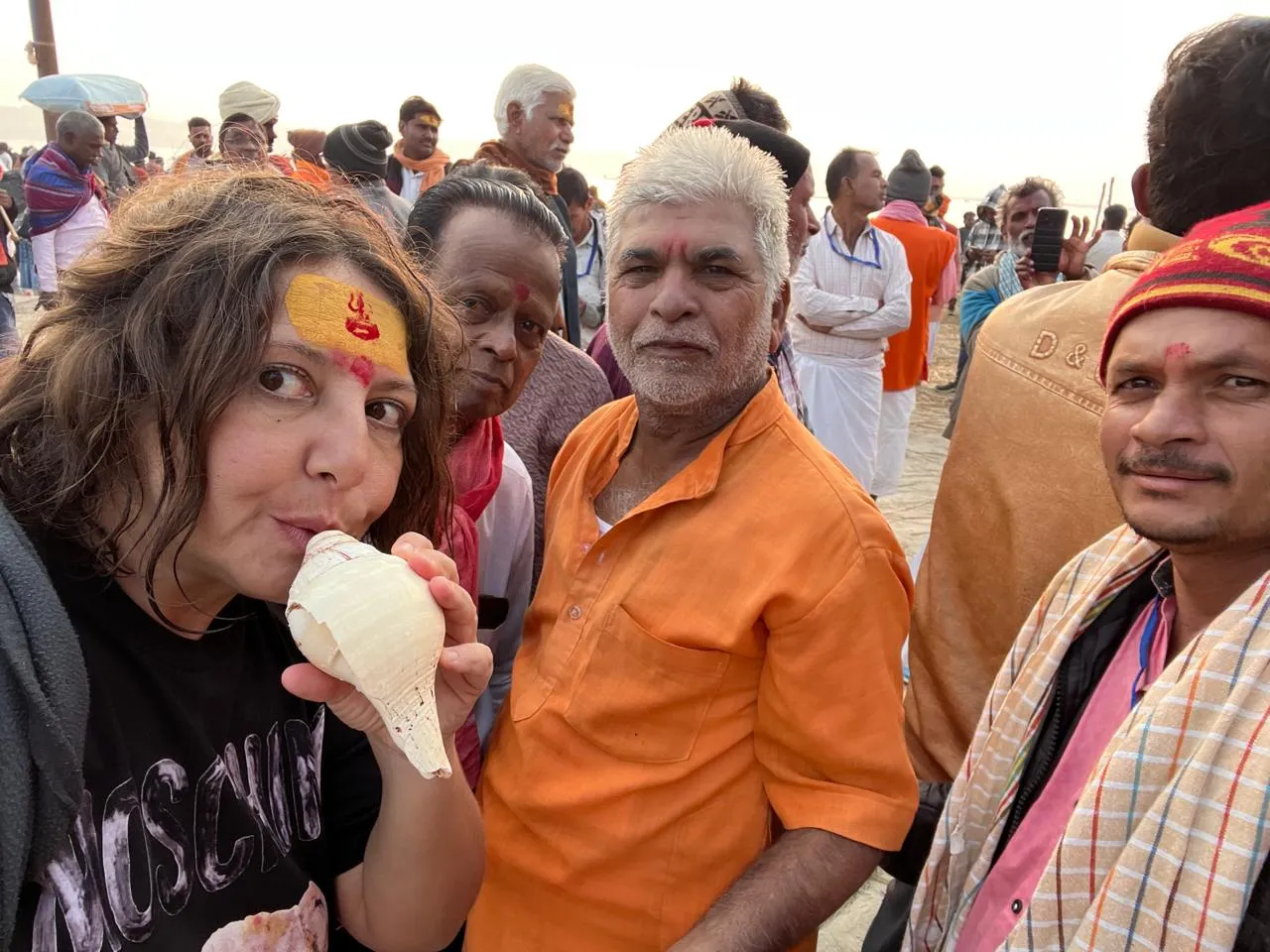 Gioconda Vessichelli said I wanted to enjoy my Kumbh in the true sense with the sadhus who live naked