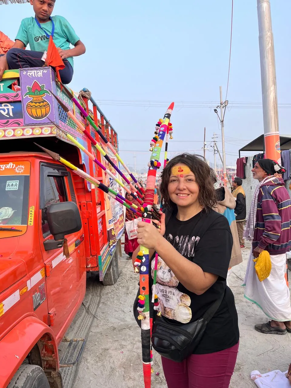 Gioconda Vessichelli said I wanted to enjoy my Kumbh in the true sense with the sadhus who live naked