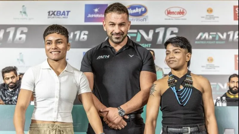 KRISHNA SHROFF and AYESHA SHROFF ANNOUNCE MATRIX FIGHT NIGHT 16 AT DELHI PRESS CONFERENCE