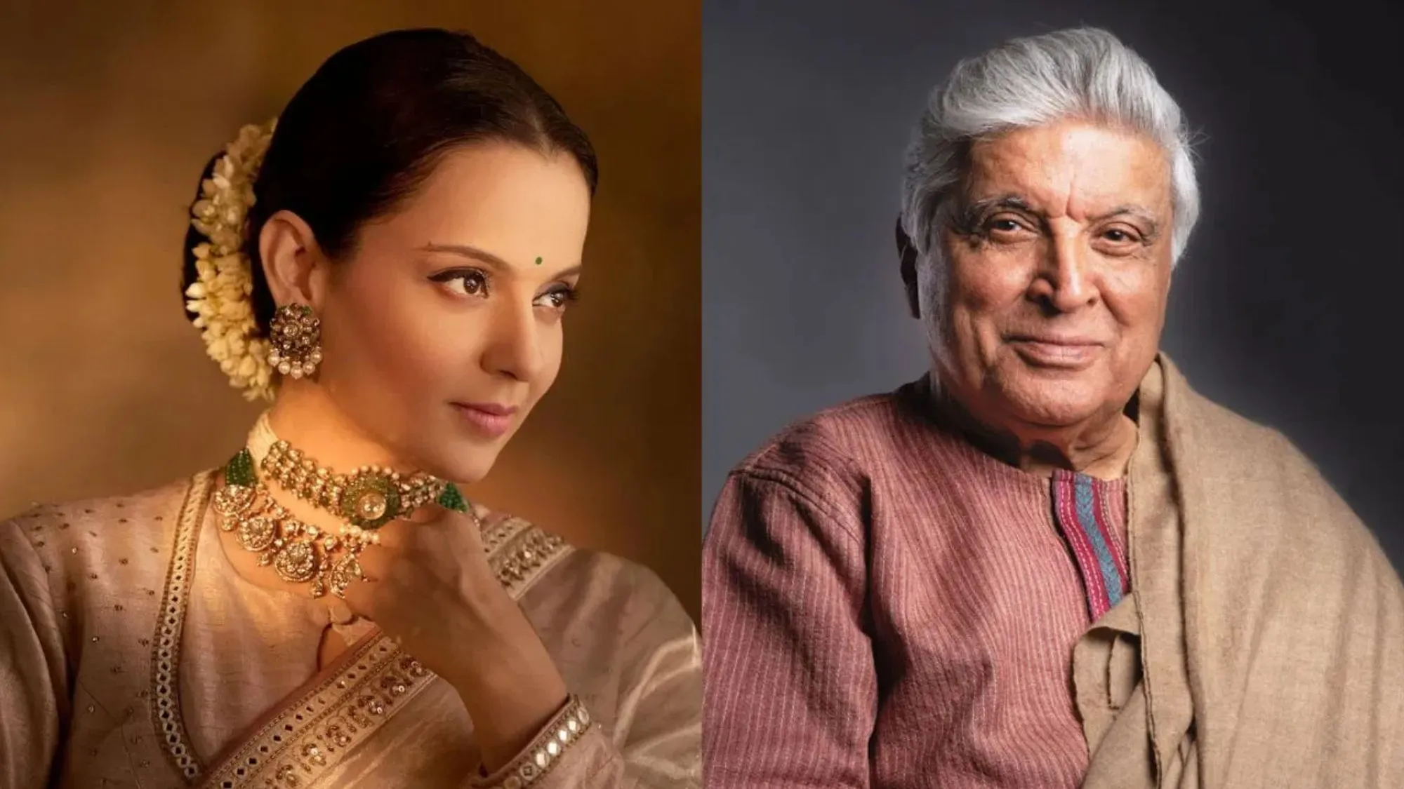 Kangana Ranaut and Javed Akhtar