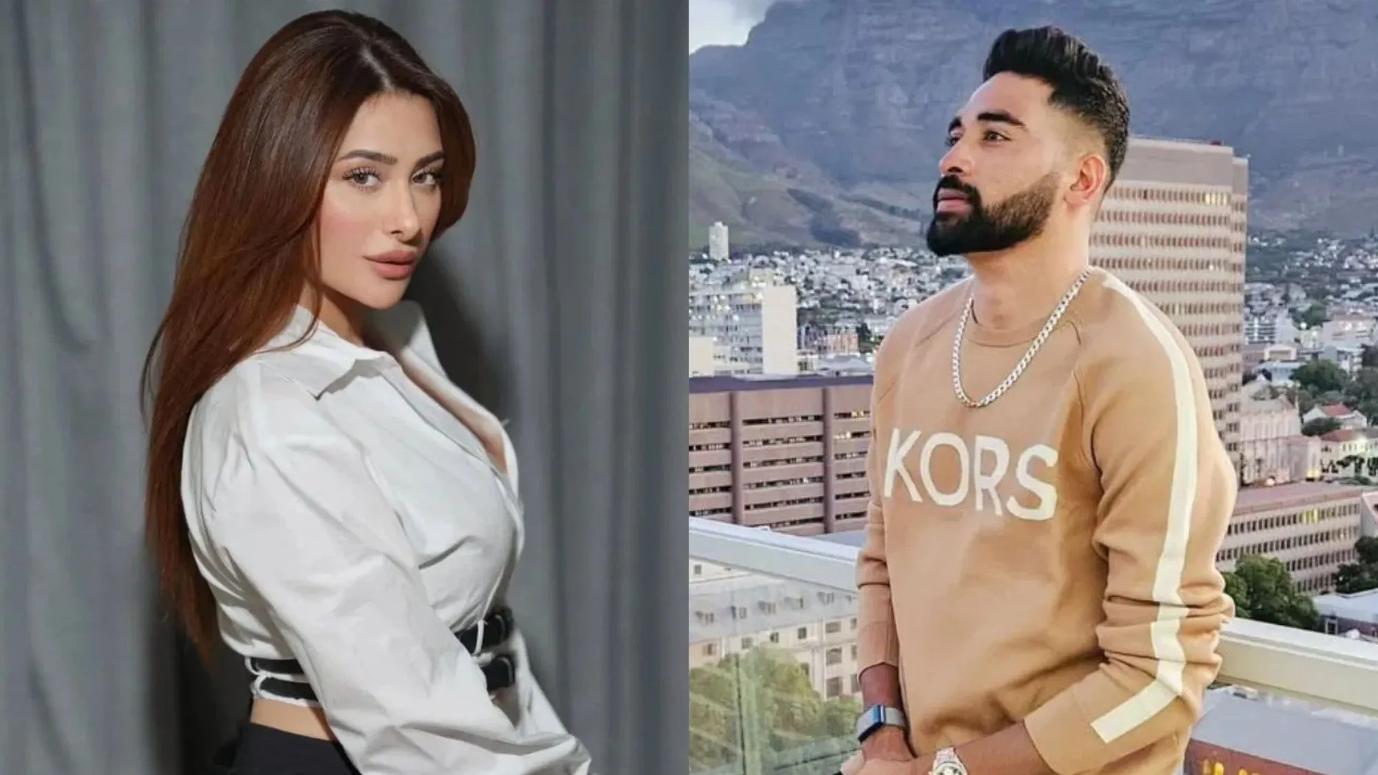 Mahira Sharma and Mohammed Siraj