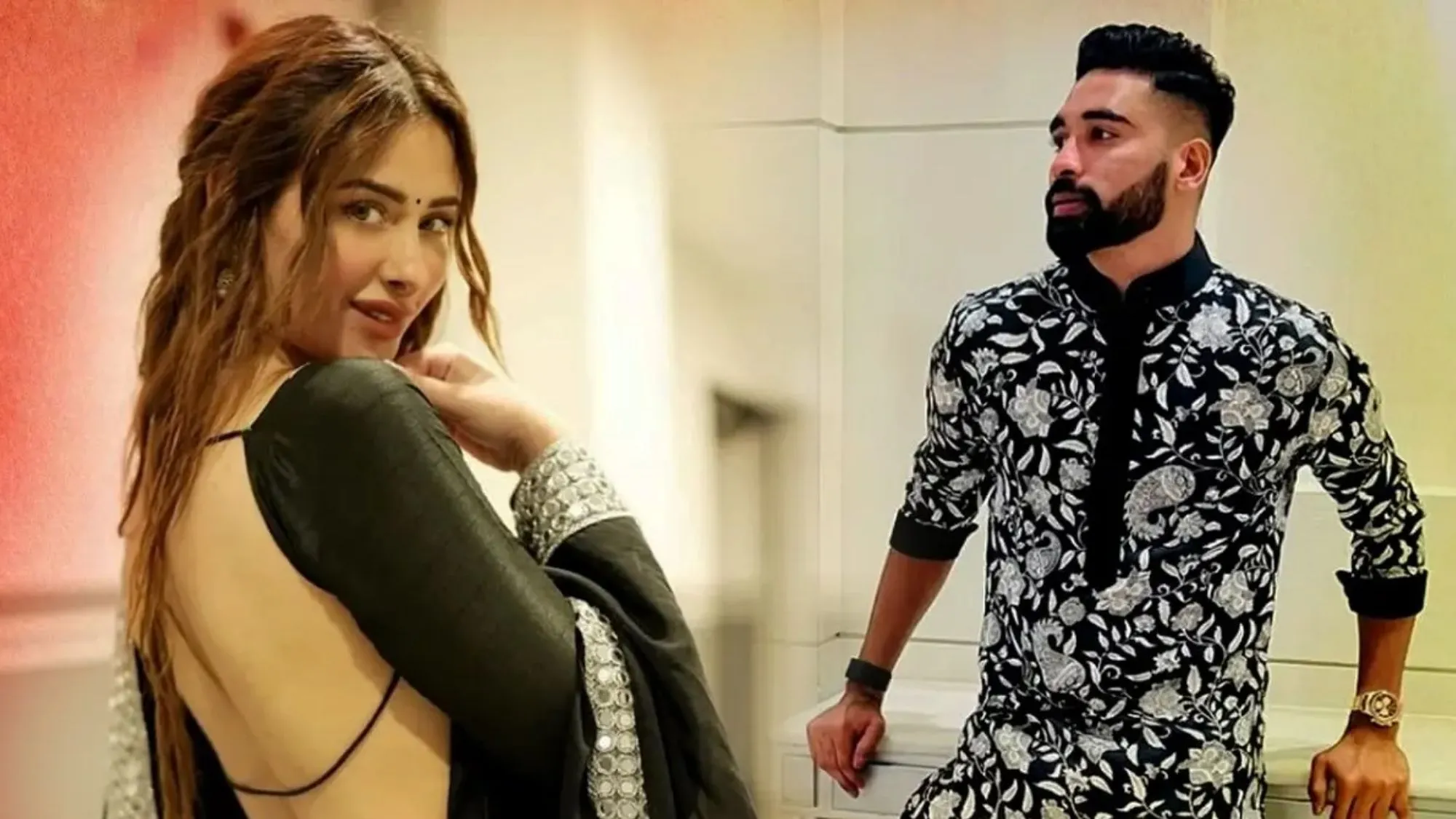 Mahira Sharma and Mohammed Siraj