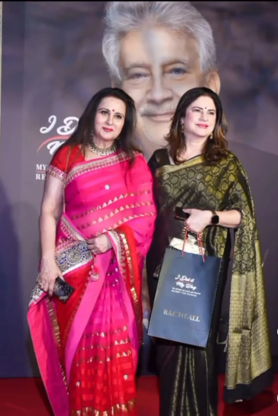 Poonam Dhillon with Kunickaa Sadanand