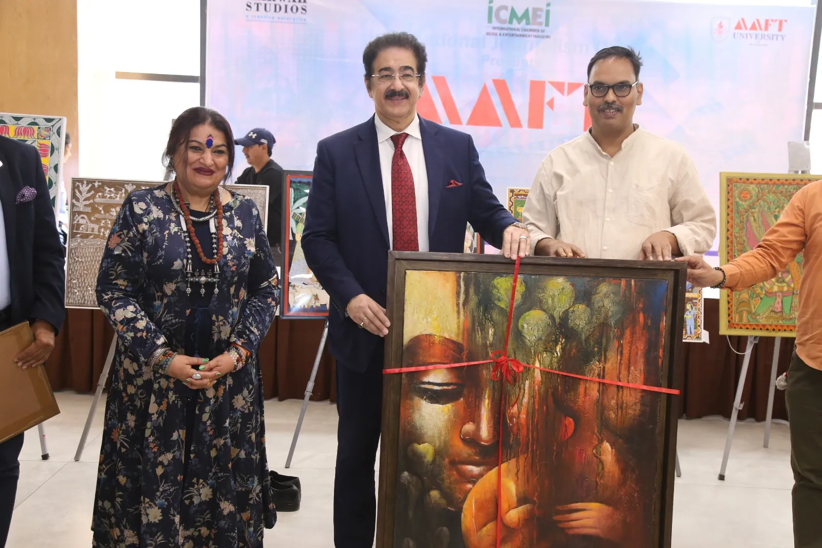 A two day painting exhibition was organised on the occasion of Women's Day