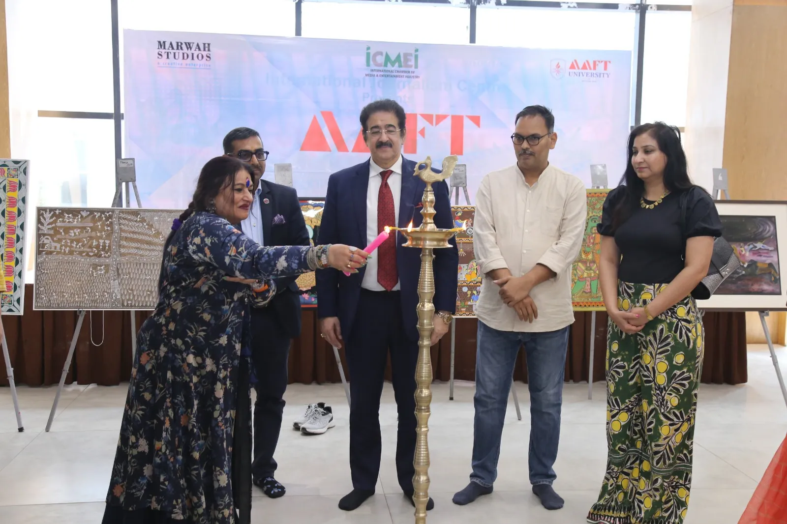 A two day painting exhibition was organised on the occasion of Women's Day