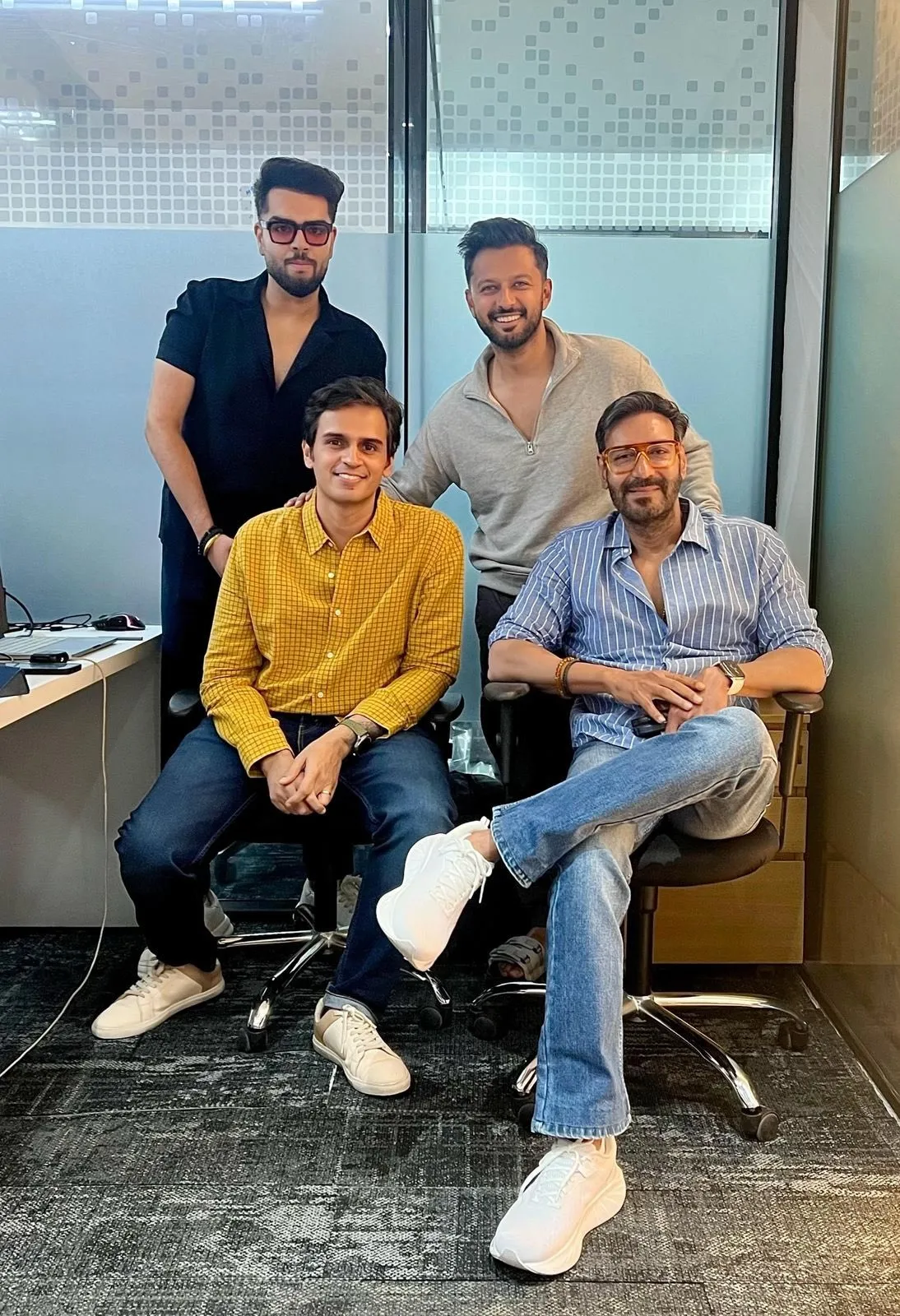 ajay devgn,  Danish Devgn, Vatsal Sheth, Sahil Nayar