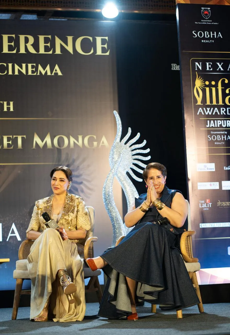 IIFA celebrates women contribution to cinema Madhuri Dixit and Guneet Monga share their experiences