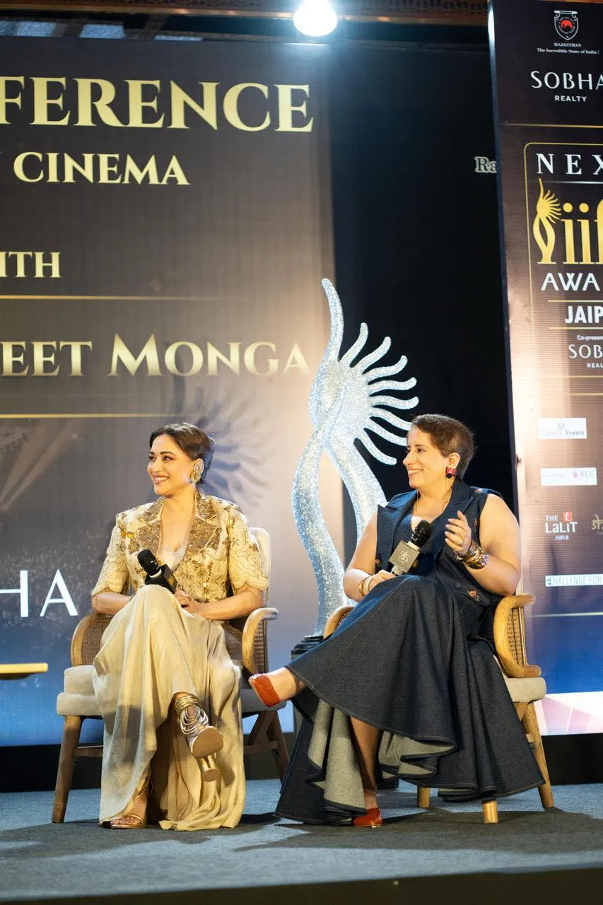 IIFA celebrates women contribution to cinema Madhuri Dixit and Guneet Monga share their experiences