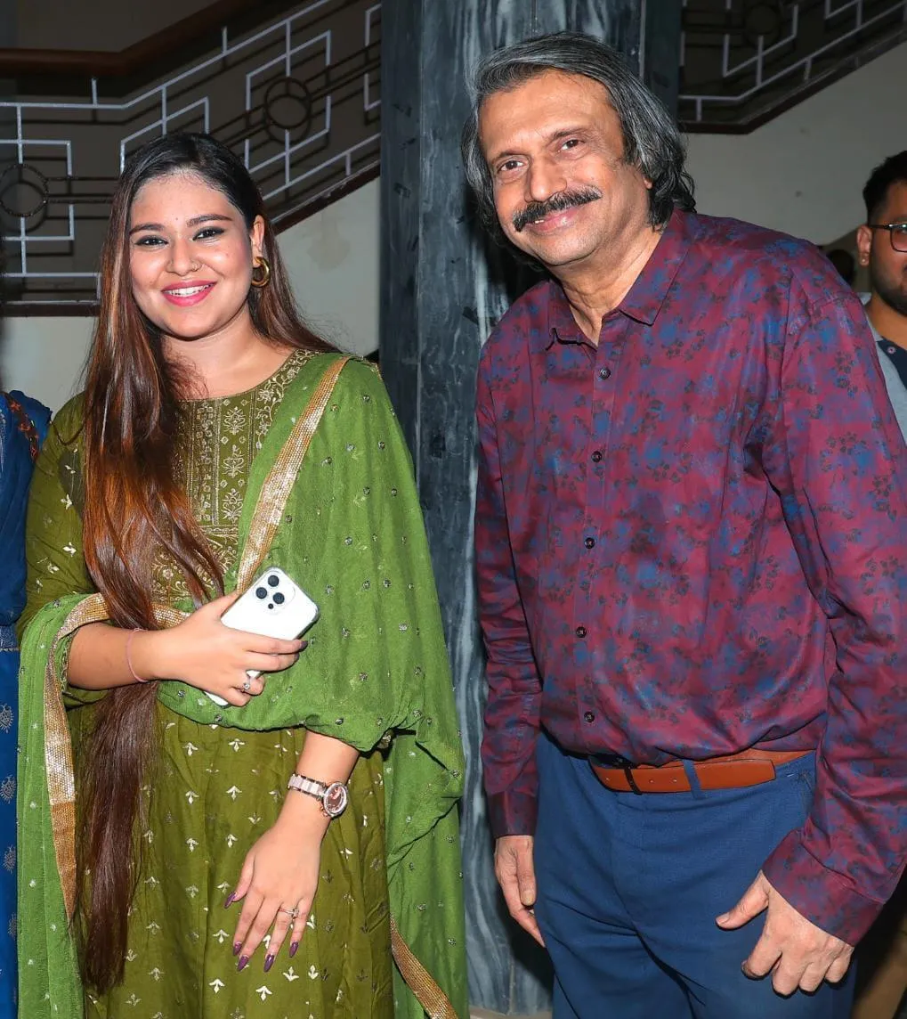Singer Sneha Shankar -(Indian Idol fame )-with journalist Chaitanya Padukone