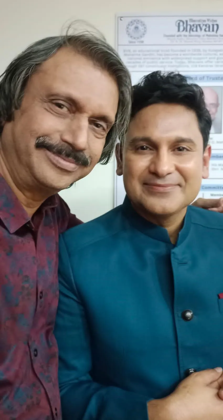 Music-biz celeb Manoj Muntashir with journalist Chaitanya Padukone