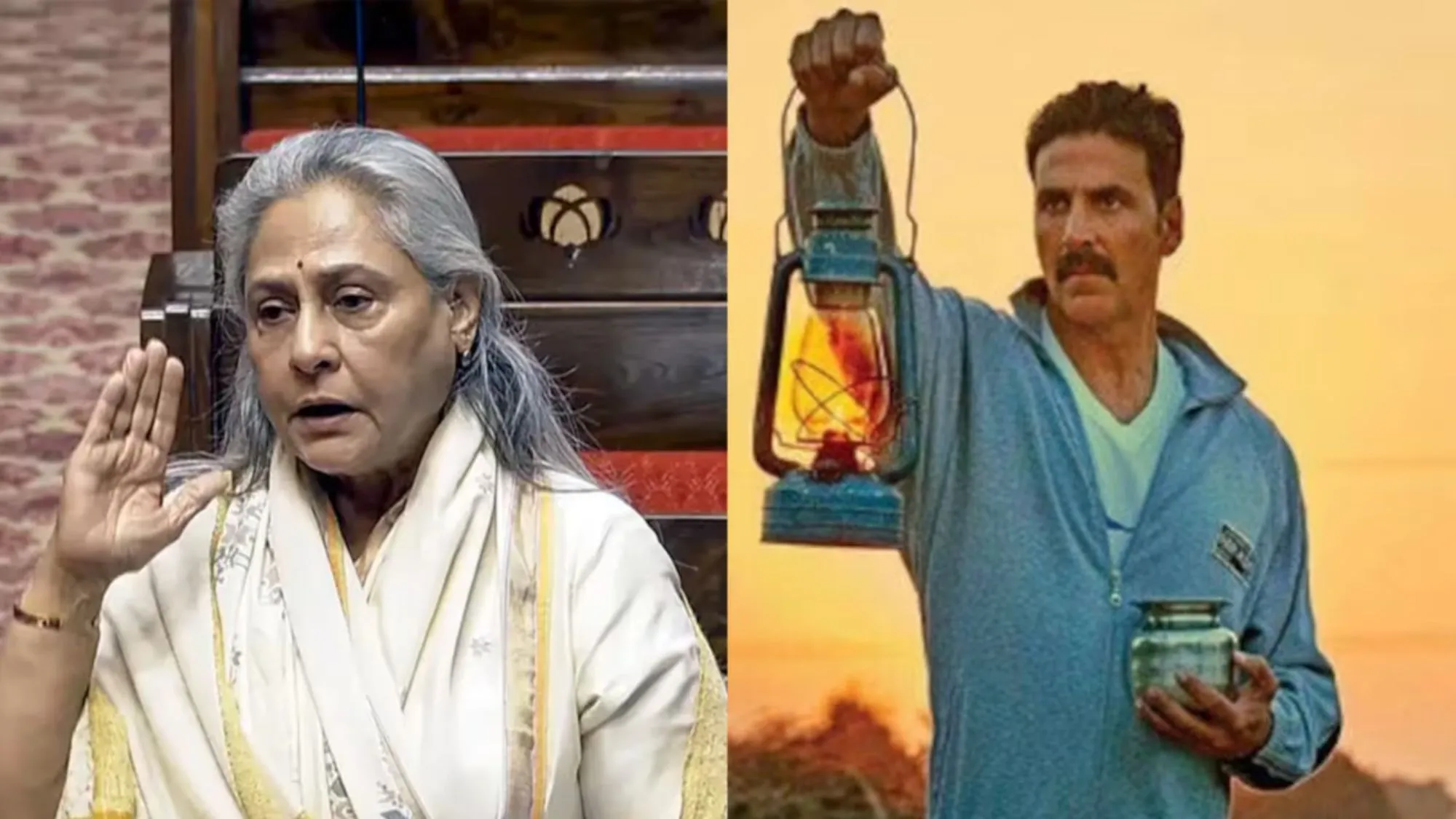 Jaya Bachchan and Akshay Kumar