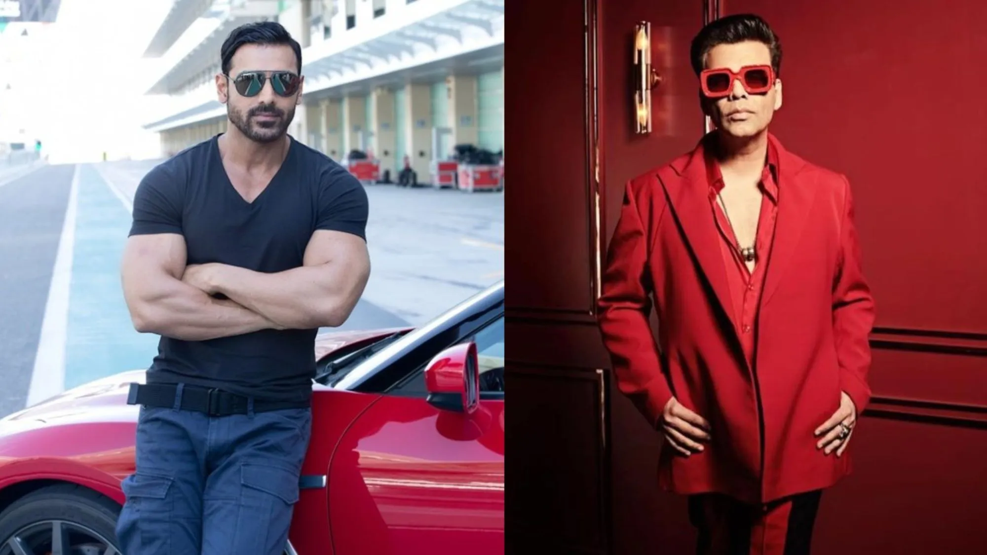 John Abraham and Karan Johar